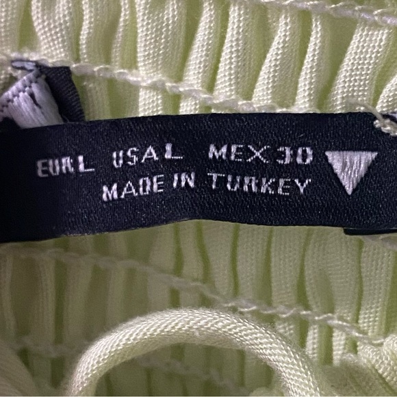 Bustier-style linen crop top - Picture 3 of 3